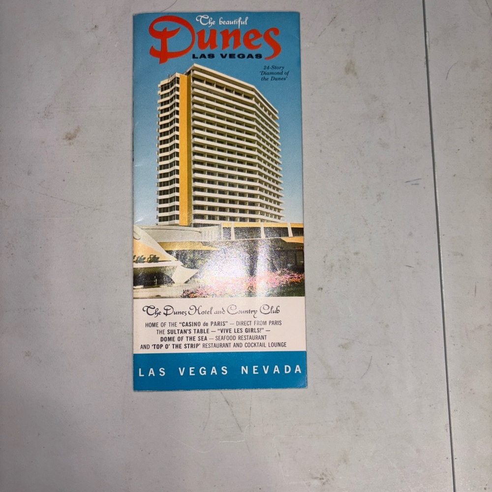 Vintage Dunes Las Vegas Brochure